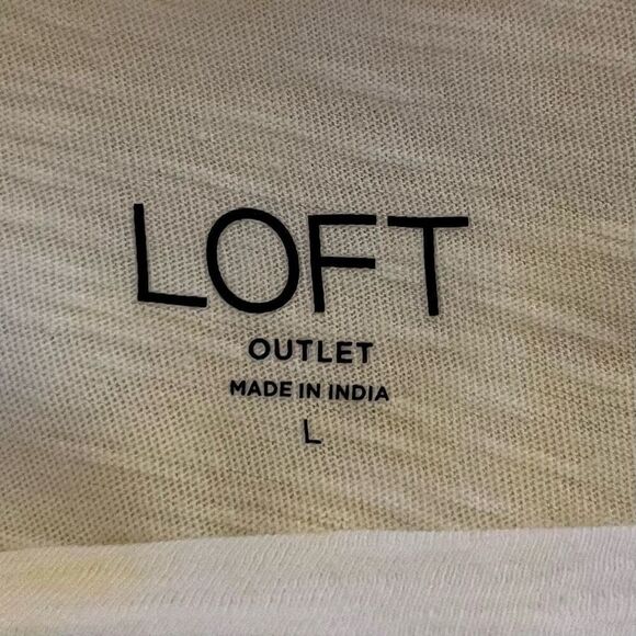 Loft Outlet Yellow Tie Dye Tee Sz L - Picture 3 of 4